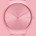 Rado Rado True Thinline Le Corbusier R27094642  кварцевые женские часы часы, крупный план розовый циферблат