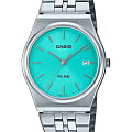 Casio Casio Collection MTP-B145D-2A1VEF  MTP-B145D-2A1VEF кварцевые мужские часы  бирюзовый циферблат, браслет нержавеющая сталь — вид спереди