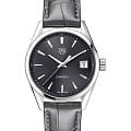 TAG Heuer TAG Heuer Carrera Lady WBK1313.FC8260  WBK1313.FC8260 кварцевые женские часы  серый циферблат, браслет кожаный — вид спереди