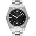 Emporio Armani Emporio Armani Federico AR11622  AR11622 кварцевые мужские часы  черный циферблат, браслет нержавеющая сталь — вид спереди