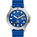 Fossil Fossil Blue FS5998  FS5998 кварцевые мужские часы  синий циферблат, браслет силикон — вид спереди