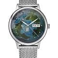 Космос Космос K 043.1 - Земля  K 043.1 - Земля механические мужские часы  цветной циферблат, браслет нержавеющая сталь — вид спереди