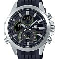 Casio Casio Edifice ECB-30P-1ADF (ECB-30P-1AEF) ECB ECB-30P-1AEF кварцевые мужские часы  черный циферблат, браслет каучук — вид спереди