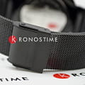 Obaku Obaku Ultra Slim V230LXMBMB кварцевые женские часы часы, крупный план черный циферблат