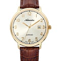 Adriatica Adriatica Paris A1283.1221Q  A1283.1221Q кварцевые мужские часы  шампань циферблат, браслет кожаный — вид спереди