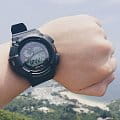 Casio G-9300-1E наручные мужские часы застежка крупным планом