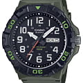 Casio Casio Collection MRW-210H-3AVDF (MRW-210H-3A)  MRW-210H-3A кварцевые мужские часы  черный циферблат, браслет пластик — вид спереди