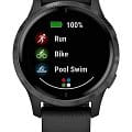 Garmin Garmin Venu 010-02173-13  010-02173-13 электронные мужские часы  цветной циферблат, браслет силикон — вид спереди