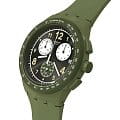 Swatch Swatch Chrono 42 Standard SUSG406 кварцевые мужские часы часы, крупный план зеленый циферблат
