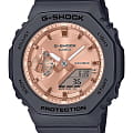 Casio Casio G-Shock GMA-S2100MD-1ADR (GMA-S2100MD-1A)  GMA-S2100MD-1A электронные женские часы  золотой циферблат, браслет пластик — вид спереди