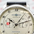 Zeppelin Zeppelin Fridrichshafen 85844  немецкие мужские часы на браслете кожаный боковой вид