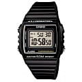 Casio Casio Illuminator W-215H-1AVDF (W-215H-1A)  W-215H-1A автокварц (кинетик) мужские часы   циферблат, браслет нержавеющая сталь + золото 18к — вид спереди
