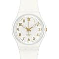 Swatch Swatch Gent SO28W106-S14  SO28W106-S14 кварцевые женские часы  белый циферблат, браслет силикон — вид спереди