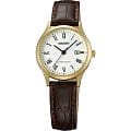 Orient Orient SZ3N009W (FSZ3N009W)  FSZ3N009W  женские часы  белый циферблат, браслет кожа + текстиль — вид спереди
