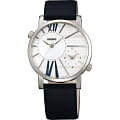 Orient Orient UB8Y003W (FUB8Y003W)  FUB8Y003W  женские часы  белый циферблат, браслет кожа + текстиль — вид спереди
