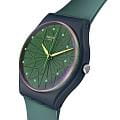 Swatch Swatch Gent Biosourced Standard SO28N117 кварцевые женские часы часы, крупный план синий циферблат