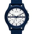 Armani Exchange Armani Exchange Hampton AX2437  AX2437 кварцевые мужские часы  белый циферблат, браслет силикон — вид спереди