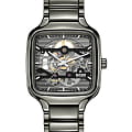 Rado Rado True Square Automatic Skeleton R27125152 Automatic R27125152 механические мужские часы  серый циферблат, браслет высокотехнологичная керамика + титан — вид спереди