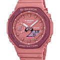 Casio Casio G-Shock GA-2110SL-4A4DR (GA-2110SL-4A4) GA GA-2110SL-4A4 электронные женские часы  розовый циферблат, браслет пластик — вид спереди