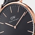 Daniel Wellington Daniel Wellington Classic Dover DW00100310  шведские женские часы на браслете нейлон боковой вид