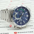 Casio Casio Edifice EFV-620D-2AVUDF (EFV-620D-2A) кварцевые мужские часы часы, крупный план синий циферблат