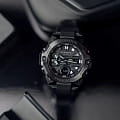 Casio Casio G-Shock GST-B400BB-1ADR (GST-B400BB-1A) мужские часы черный циферблат на запястье