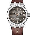 Maurice Lacroix Maurice Lacroix Aikon Automatic AI6007-SS001-331-1  AI6007-SS001-331-1 механические мужские часы  серый циферблат, браслет кожаный — вид спереди