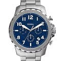 Fossil Fossil Bowman Chronograph FS5604  FS5604 кварцевые мужские часы  синий циферблат, браслет нержавеющая сталь — вид спереди