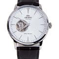 Orient Orient Automatic AG02005W  AG02005W механические мужские часы  белый циферблат, браслет кожаный — вид спереди