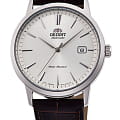 Orient Orient Contemporary RA-AC0F07S  RA-AC0F07S механические мужские часы  белый циферблат, браслет кожаный — вид спереди