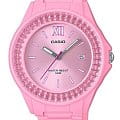 Casio Casio Collection LX-500H-4E2VEF  LX-500H-4E2VEF кварцевые женские часы  розовый циферблат, браслет пластик — вид спереди