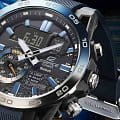 Casio Casio Edifice Sospensione ECB-40NP-1ADF (ECB-40NP-1A) edifice японские мужские часы на браслете полимер боковой вид