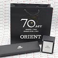 Orient Orient RA-AC0J03L механические мужские часы часы, крупный план синий циферблат