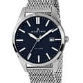 Jacques Lemans Jacques Lemans Classic 1-2002M  1-2002M кварцевые мужские часы  синий циферблат, браслет нержавеющая сталь — вид спереди
