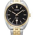Citizen Citizen Basic BI5094-59E  BI5094-59E кварцевые мужские часы  черный циферблат, браслет нержавеющая сталь с ip-покрытием — вид спереди