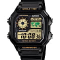 Casio Casio Collection AE-1200WH-1BVDF (AE-1200WH-1B)  AE-1200WH-1B кварцевые мужские часы  серый циферблат, браслет пластик — вид спереди