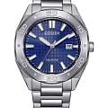 Citizen Citizen Eco-Drive BM7630-80L  BM7630-80L кварцевые мужские часы  синий циферблат, браслет нержавеющая сталь — вид спереди