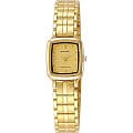 Orient Orient UBJV003G (FUBJV003G)  FUBJV003G кварцевые женские часы  желтый циферблат, браслет  — вид спереди