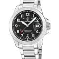 Festina Festina Swiss Made F20081/4  F20081/4 кварцевые мужские часы  черный циферблат, браслет нержавеющая сталь — вид спереди