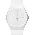 Swatch Swatch New Gent SUOW701  SUOW701 кварцевые женские часы  белый циферблат, браслет силикон — вид спереди