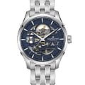 Hamilton Hamilton Jazzmaster Skeleton Auto H42535141  H42535141 механические мужские часы  синий циферблат, браслет нержавеющая сталь — вид спереди