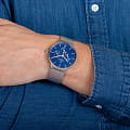 Obaku Obaku V229GMCLMC кварцевые мужские часы часы, крупный план синий циферблат