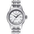 Tissot Tissot Carson Automatic Lady T085.207.11.011.00 Carson T0852071101100 механические женские часы  белый циферблат, браслет нержавеющая сталь — вид спереди