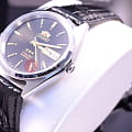 Orient Orient AB0000JB (FAB0000JB) 3 stars 21 jewels японские мужские часы на браслете кожаный боковой вид