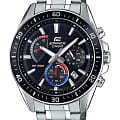 Casio Casio Edifice EFR-552D-1A3VUDF (EFR-552D-1A3) EFR EFR-552D-1A3 кварцевые мужские часы  черный циферблат, браслет нержавеющая сталь — вид спереди