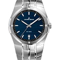 Jacques Lemans Jacques Lemans 1-2177C  1-2177C кварцевые мужские часы  синий циферблат, браслет нержавеющая сталь — вид спереди