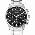 Guess Guess Sport GW0900G1  GW0900G1 кварцевые мужские часы  черный циферблат, браслет нержавеющая сталь — вид спереди