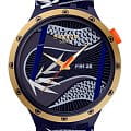 Swatch Swatch Big Bold Biosourced Standard SB05Z700  SB05Z700 кварцевые мужские часы  синий циферблат, браслет биоматериал — вид спереди