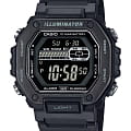 Casio Casio Collection MWD-110HB-1BV  MWD-110HB-1BV кварцевые мужские часы  черный циферблат, браслет пластик — вид спереди
