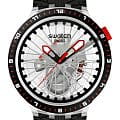 Swatch Swatch Big Bold Biosourced Lacquered SB05K103  SB05K103 кварцевые мужские часы  прозрачный циферблат, браслет биоматериал — вид спереди